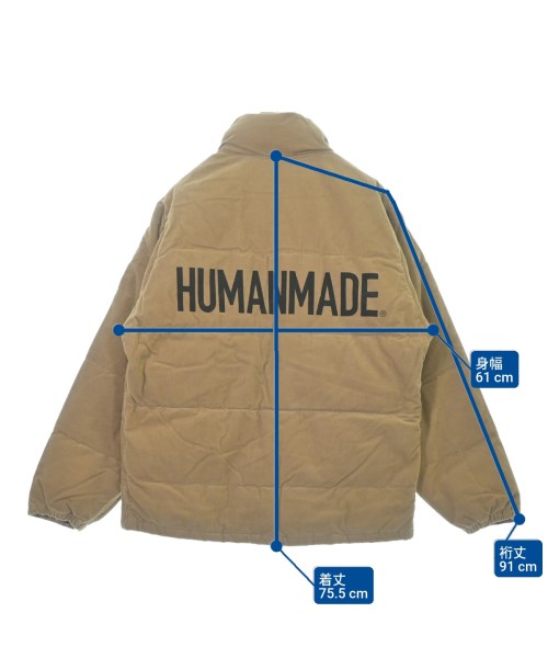 HUMAN MADE（ヒューマンメイド）ダウンジャケット/ダウンベスト ベージュ サイズ:L メンズ/2200609890011