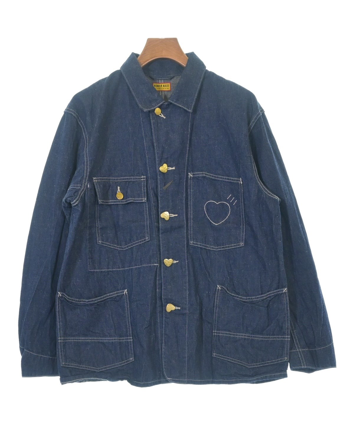 専用【値下げ】HUMANMADEヒューマンメイドデニムジャケット HUMAN MADE(ヒューマンメイド)デニムジャケット 紺 サイズ:M