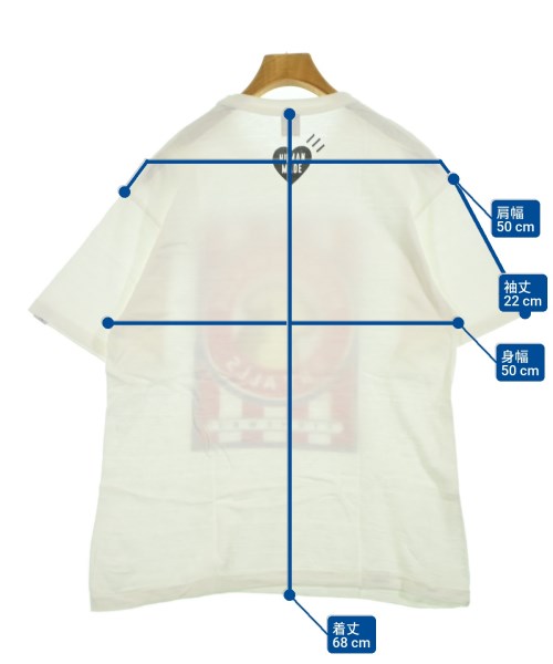 HUMAN MADE（ヒューマンメイド）Tシャツ・カットソー 白 サイズ:L メンズ/2200619970093