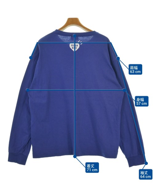 HUMAN MADE（ヒューマンメイド）Tシャツ・カットソー 青 サイズ:XXL メンズ/2200620251013