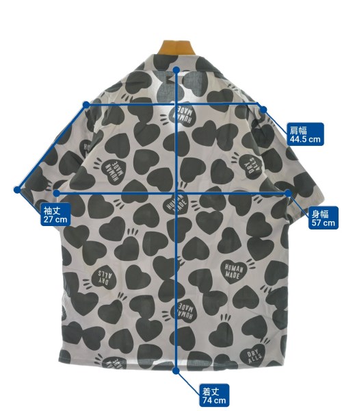 HUMAN MADE（ヒューマンメイド）カジュアルシャツ グレー サイズ:XL メンズ/2200672844034