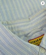 HUMAN MADE（ヒューマンメイド）カジュアルシャツ 青 サイズ:M メンズ/2200675542067