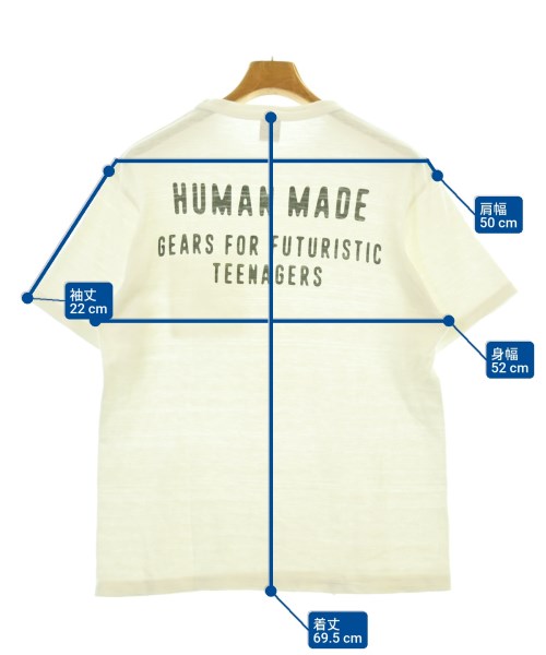 HUMAN MADE（ヒューマンメイド）Tシャツ・カットソー 白 サイズ:-(S位) メンズ/2200675919036