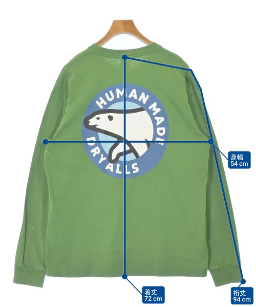 HUMAN MADE（ヒューマンメイド）Tシャツ・カットソー 緑 サイズ:XL メンズ/2200676016390
