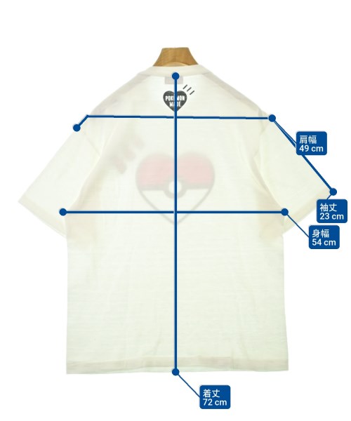 HUMAN MADE（ヒューマンメイド）Tシャツ・カットソー 白 サイズ:XL メンズ/2200679582151