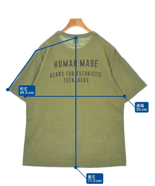 HUMAN MADE（ヒューマンメイド）Tシャツ・カットソー カーキ サイズ:XL メンズ/2200694830022