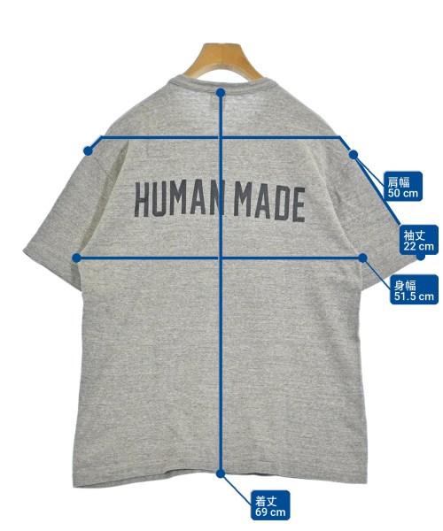 HUMAN MADE（ヒューマンメイド）Tシャツ・カットソー グレー サイズ:-(M位) メンズ/2200700549238