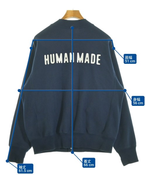 HUMAN MADE（ヒューマンメイド）スウェット 紺 サイズ:M メンズ/2200701695019