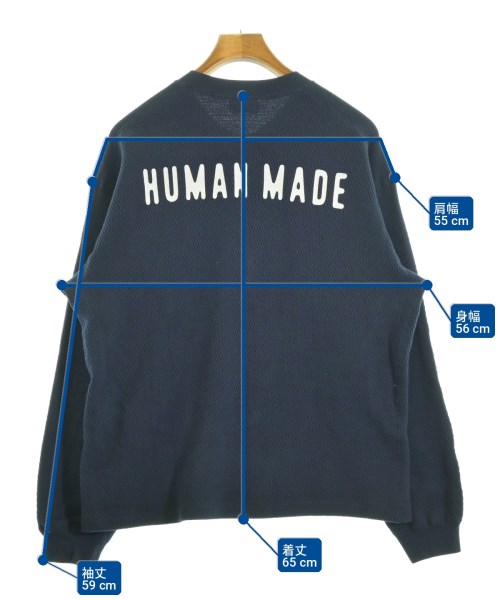 HUMAN MADE（ヒューマンメイド）Tシャツ・カットソー 紺 サイズ:S メンズ/2200701695026