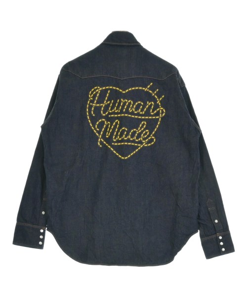HUMAN MADE（ヒューマンメイド）カジュアルシャツ 紺 サイズ:L メンズ/2200657856014