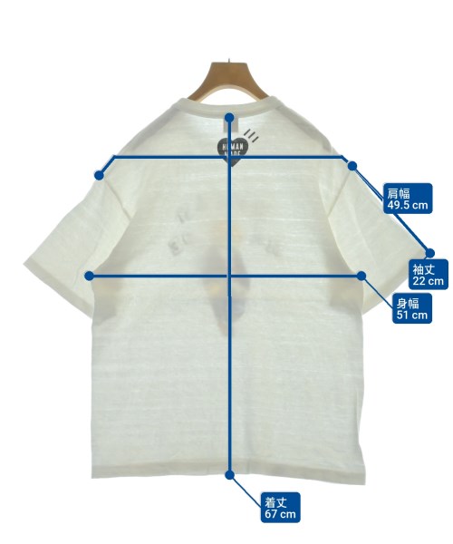HUMAN MADE（ヒューマンメイド）Tシャツ・カットソー 白 サイズ:L メンズ/2200654273067