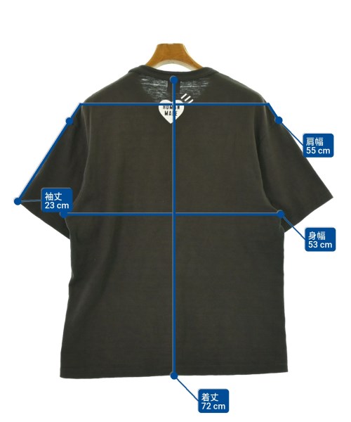 HUMAN MADE（ヒューマンメイド）Tシャツ・カットソー グレー サイズ:L メンズ/2200660163024