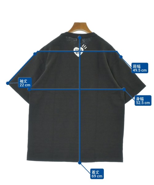 HUMAN MADE（ヒューマンメイド）Tシャツ・カットソー グレー サイズ:XL メンズ/2200657395094