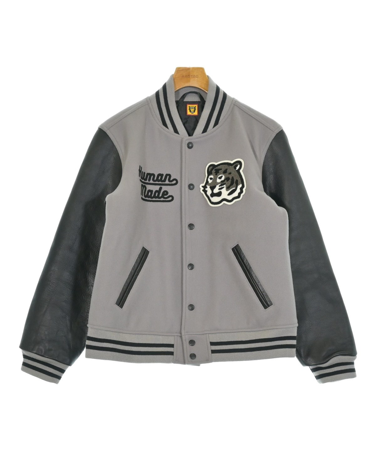 HUMAN MADE（ヒューマンメイド）スタジャン グレー サイズ:M メンズ