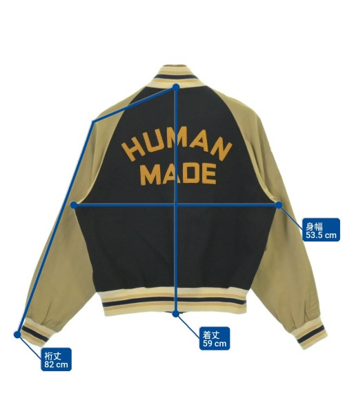 HUMAN MADE（ヒューマンメイド）スタジャン 紺 サイズ:S メンズ/2200710538024