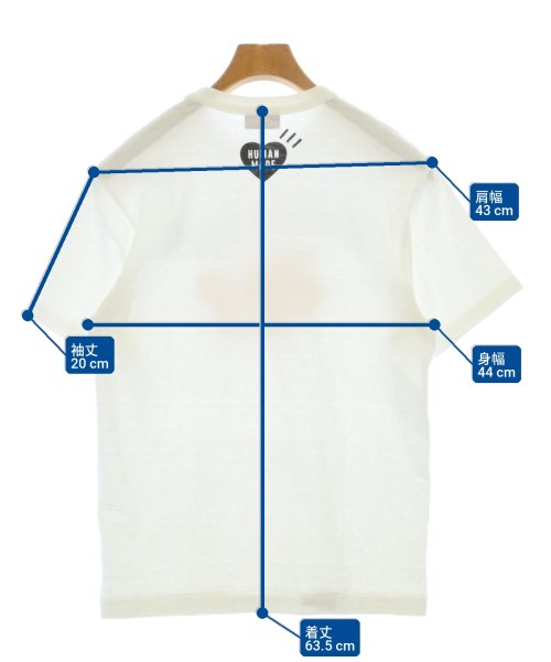 HUMAN MADE（ヒューマンメイド）Tシャツ・カットソー 白 サイズ:S メンズ/2200710538031