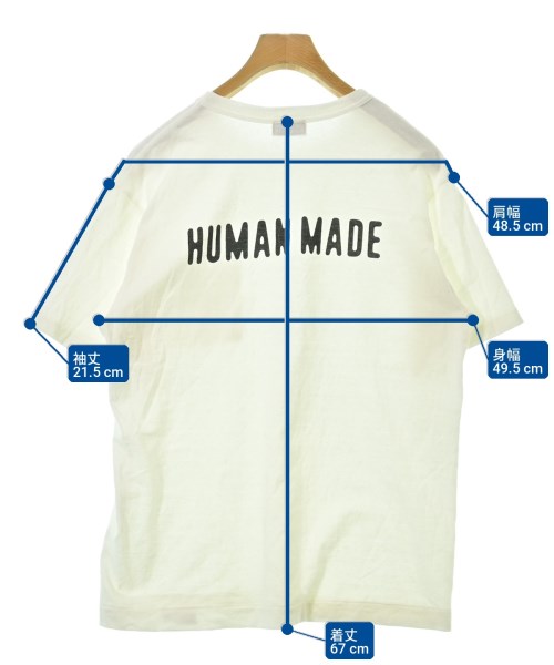 HUMAN MADE（ヒューマンメイド）Tシャツ・カットソー 白 サイズ:M メンズ/2200709645092