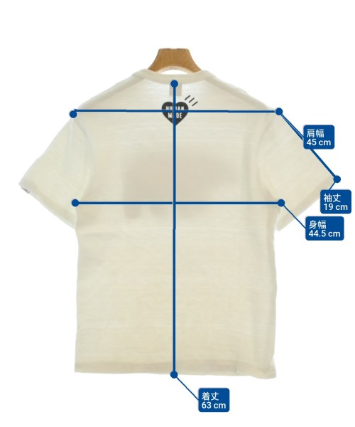 HUMAN MADE（ヒューマンメイド）Tシャツ・カットソー 白 サイズ:S メンズ/2200647808078