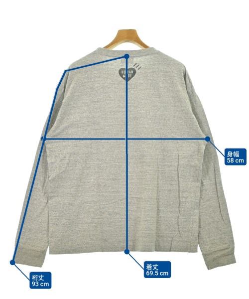 HUMAN MADE（ヒューマンメイド）Tシャツ・カットソー グレー サイズ:L メンズ/2200647732038