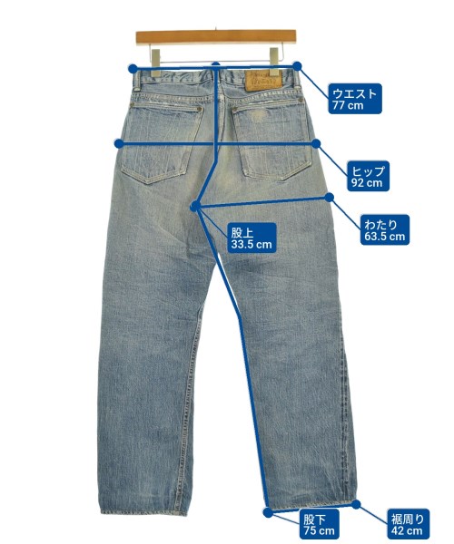 HUMAN MADE（ヒューマンメイド）デニムパンツ 青 サイズ:S メンズ/2200644667081