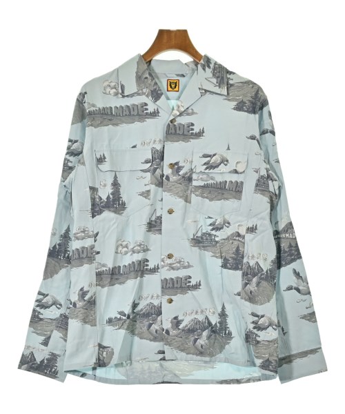 HUMAN MADE(ヒューマンメイド)カジュアルシャツ 青 サイズ:L/2200649751013