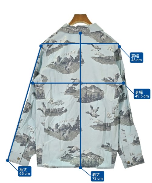 HUMAN MADE（ヒューマンメイド）カジュアルシャツ 青 サイズ:L メンズ/2200649751013