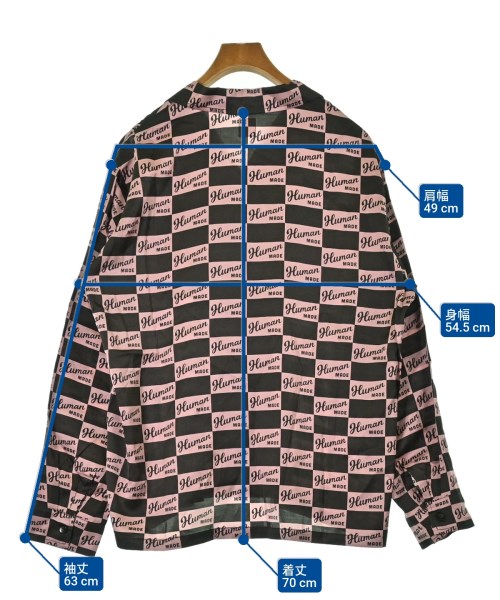 HUMAN MADE（ヒューマンメイド）カジュアルシャツ ピンク サイズ:L メンズ/2200649751020