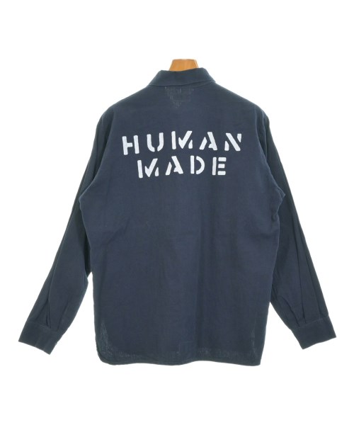 HUMAN MADE（ヒューマンメイド）カジュアルシャツ 紺 サイズ:M メンズ/2200650633063