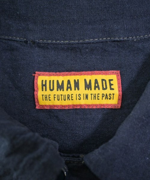 HUMAN MADE（ヒューマンメイド）カジュアルシャツ 紺 サイズ:M メンズ/2200650633063
