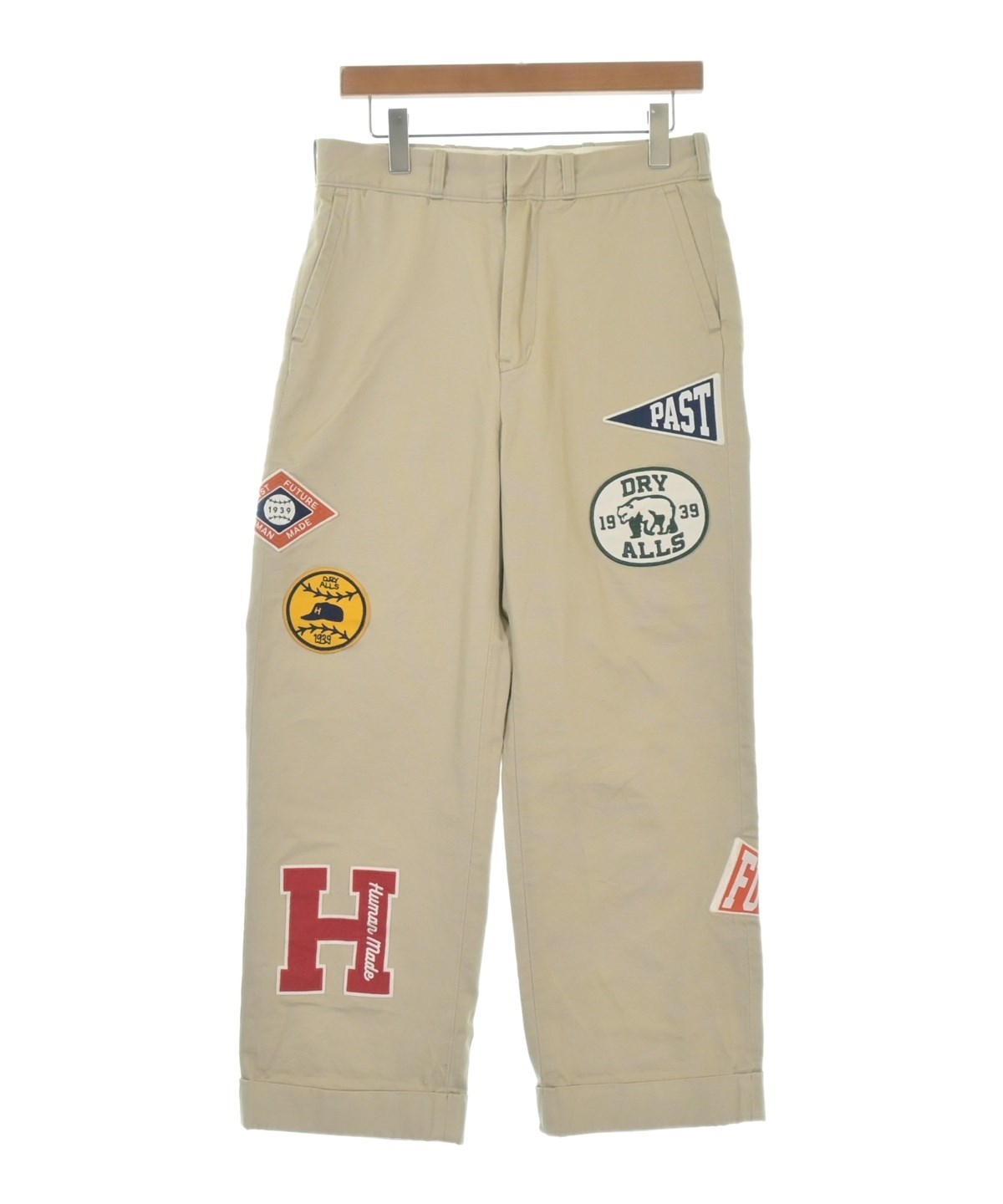 ヒューマンメイド ベージュ チノパン L HM25PT007 HUMAN MADE（ヒューマンメイド）チノパン ベージュ サイズ:S メンズ