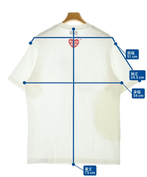 HUMAN MADE（ヒューマンメイド）Tシャツ・カットソー 白 サイズ:XL メンズ/2200703908063