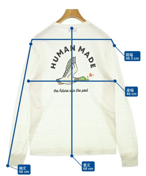 HUMAN MADE（ヒューマンメイド）Tシャツ・カットソー 白 サイズ:M メンズ/2200704043060
