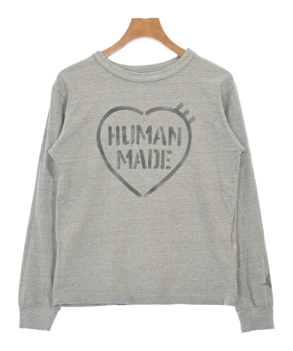 HUMAN MADE グレー スウェットシャツ HUMAN MADE（ヒューマンメイド）Tシャツ・カットソー グレー サイズ:S