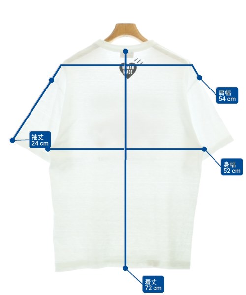 HUMAN MADE（ヒューマンメイド）Tシャツ・カットソー 白 サイズ:XL メンズ/2200705986021