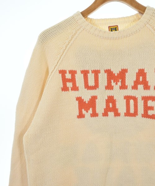 HUMAN MADE（ヒューマンメイド）ニット・セーター 白 サイズ:M メンズ/2200709149033