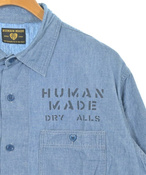 HUMAN MADE（ヒューマンメイド）カジュアルシャツ 青 サイズ:L メンズ/2200709454014