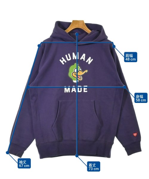 HUMAN MADE（ヒューマンメイド）パーカー 紫 サイズ:L メンズ/2200710097019