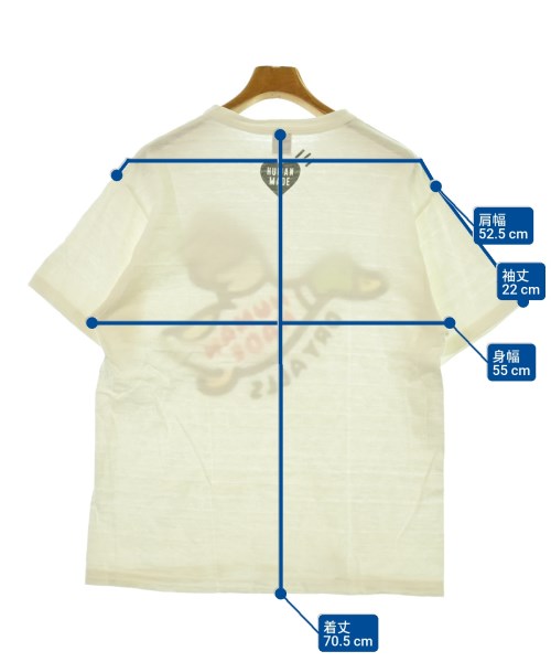 HUMAN MADE（ヒューマンメイド）Tシャツ・カットソー 白 サイズ:L メンズ/2200662737032