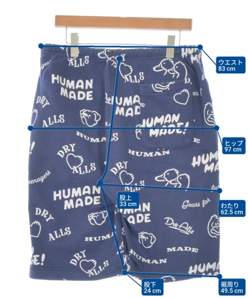 HUMAN MADE（ヒューマンメイド）ショートパンツ 紺 サイズ:L メンズ/2200663035014
