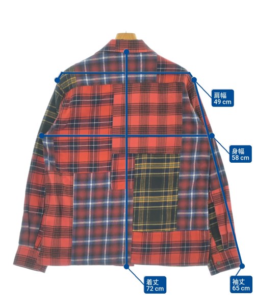 HUMAN MADE（ヒューマンメイド）カジュアルシャツ 赤 サイズ:M メンズ/2200663035045