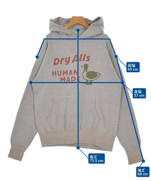 HUMAN MADE（ヒューマンメイド）パーカー グレー サイズ:L メンズ/2200663361052