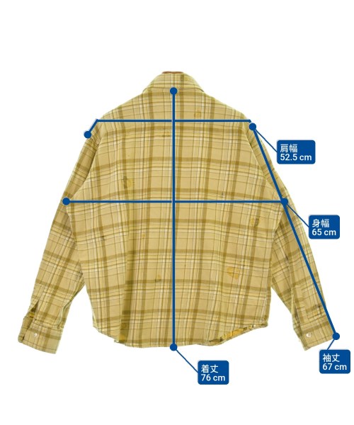 HUMAN MADE（ヒューマンメイド）カジュアルシャツ 黄 サイズ:M メンズ/2200664763046