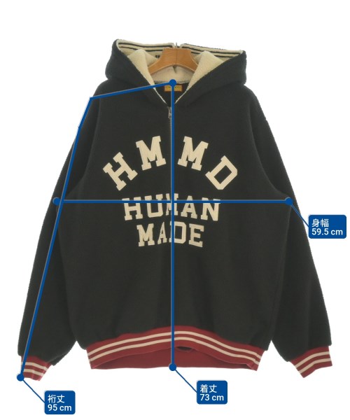 HUMAN MADE（ヒューマンメイド）パーカー 黒 サイズ:L メンズ/2200665554018