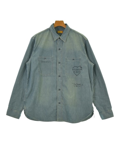 HUMAN MADE(ヒューマンメイド)カジュアルシャツ 青 サイズ:XL/2200667966017