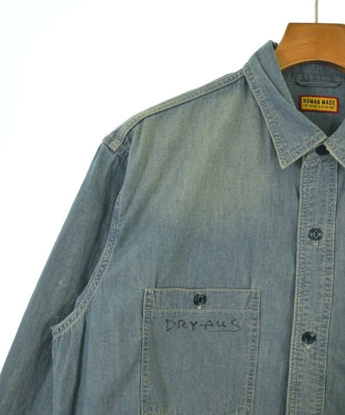 HUMAN MADE（ヒューマンメイド）カジュアルシャツ 青 サイズ:XL メンズ/2200667966017