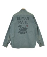 HUMAN MADE（ヒューマンメイド）カジュアルシャツ 青 サイズ:XL メンズ/2200667966017