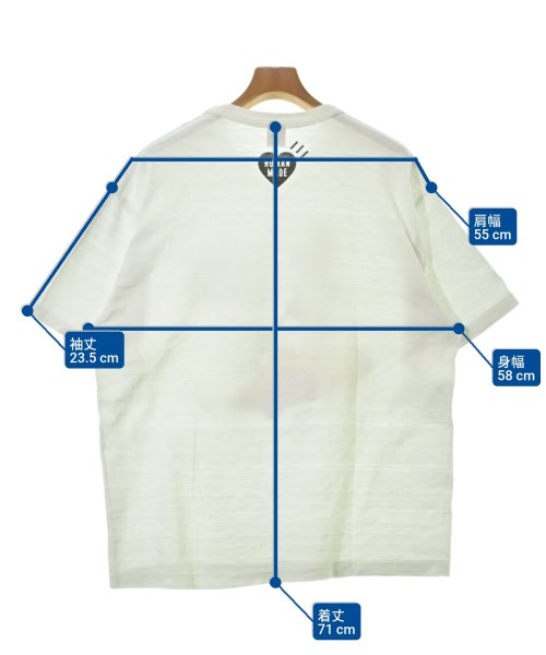 HUMAN MADE（ヒューマンメイド）Tシャツ・カットソー 白 サイズ:XXL メンズ/2200669095234