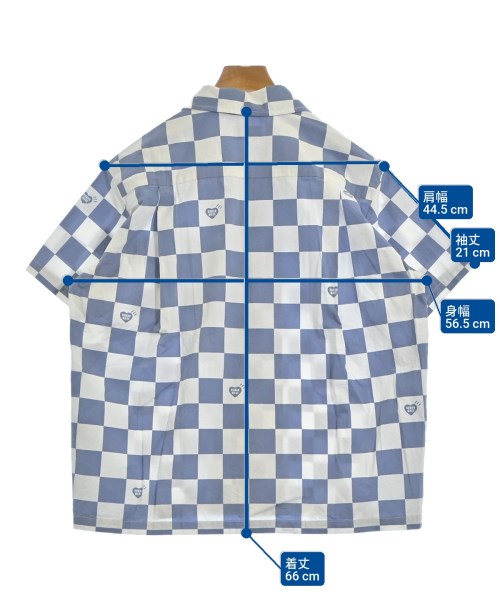 HUMAN MADE（ヒューマンメイド）カジュアルシャツ 青 サイズ:S メンズ/2200670214082