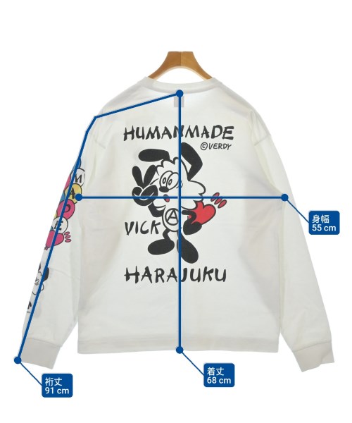 HUMAN MADE（ヒューマンメイド）Tシャツ・カットソー 白 サイズ:L メンズ/2200672326035