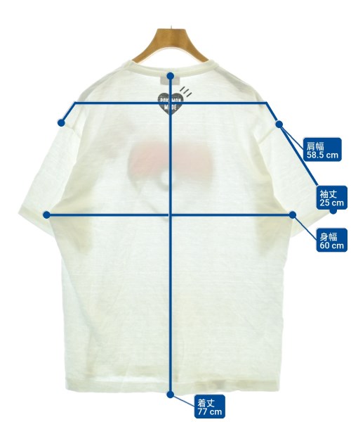HUMAN MADE（ヒューマンメイド）Tシャツ・カットソー 白 サイズ:F メンズ/2200732932145